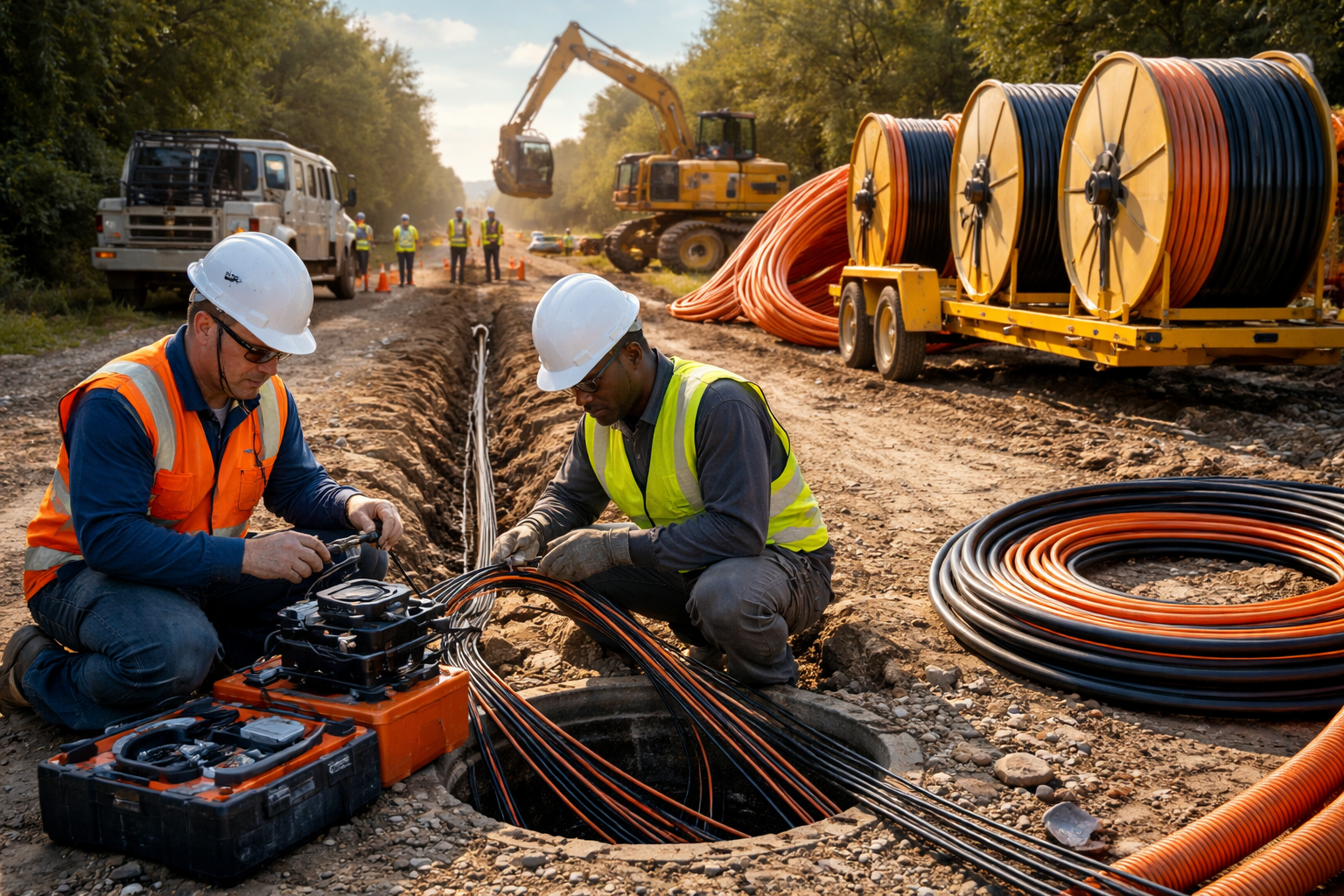 Backbone Fiber Network Construction