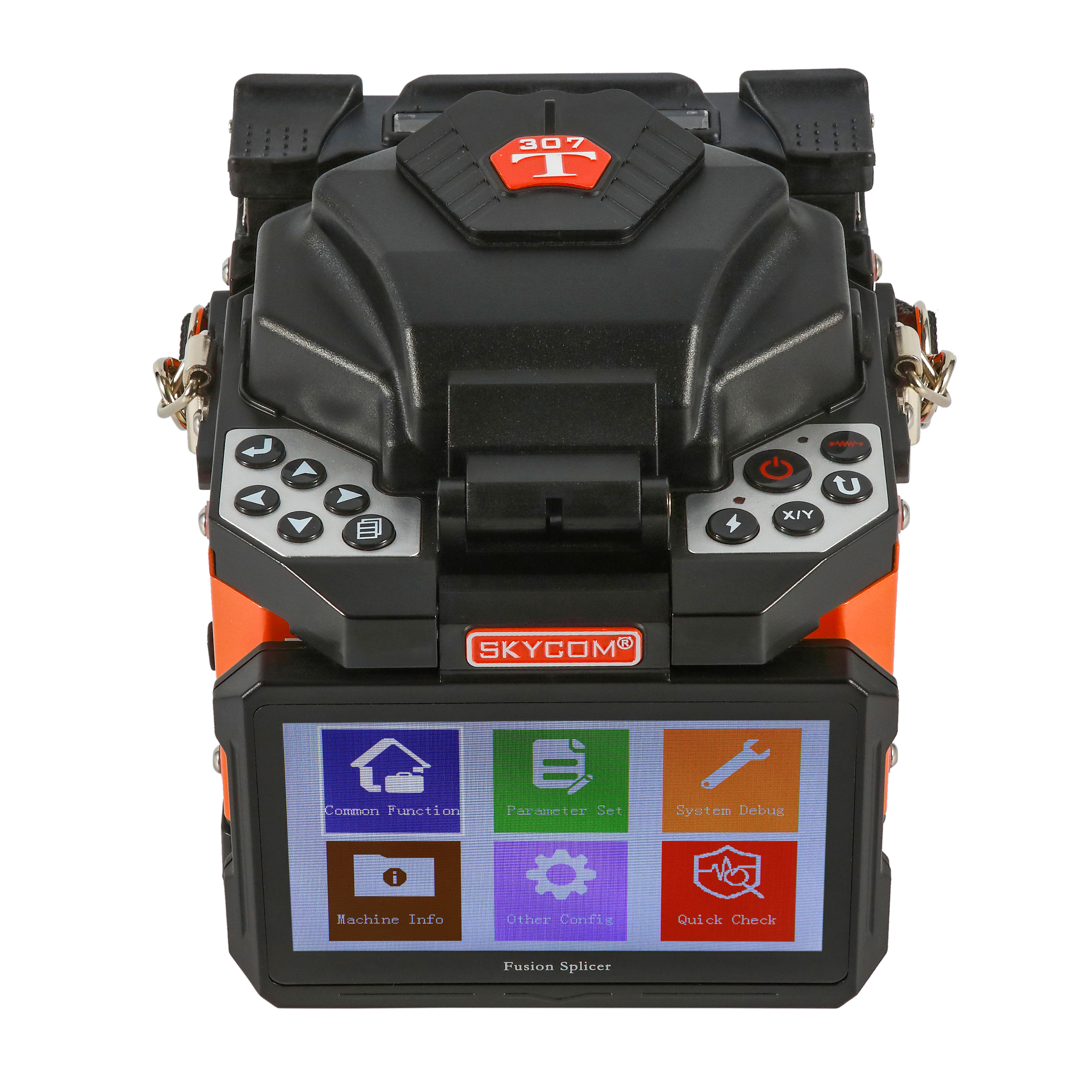 Fiber Fusion Splicer technician working in the field